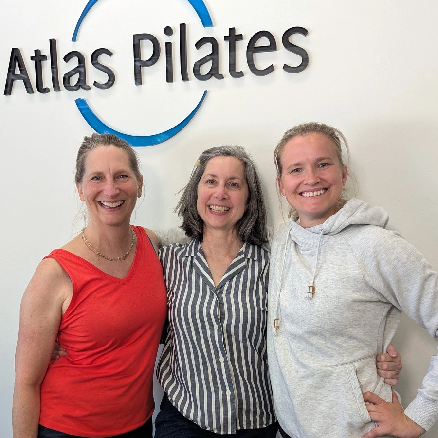 Atlas Pilates teachers Teresa Shupe, Lori Coleman-Brown and Erin McCormick